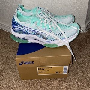 ASICS gel-Kinsei blast white/pure silver running shoes